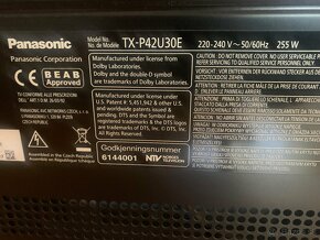 Predám plazmový tv Panasonic TX P42U30E - 2
