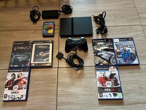 Playstation 2 slim čierna komplet príslušenstvo - 2