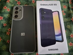 Samsung A25 5g dual sim modro čierny nalepene ochranne 4d sk - 2