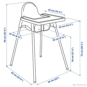 Ikea detská jedálenská stolička - 2