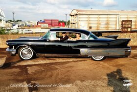 Cadillac Special (1958) –limuzína a svadobné auto, fotenie - 2
