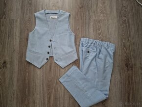 H&M nohavice + vesta,  9 - 10 rokov - 2