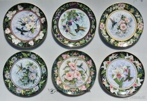 Royal Doulton Anglické porcelánové taniere - Kolibríky - 2