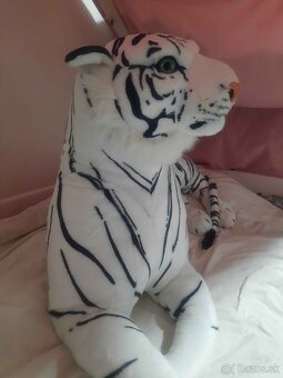 Veľký plyšový tiger - biely 210cm (Petra toys) - 2