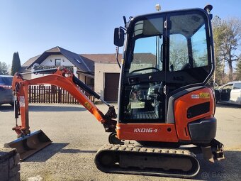 Minibagr Kubota KX016-4, rok 2019, 1600mth, roztah. pasy - 2