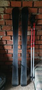 Lyze 110 cm, palice 95 cm, lyziarky VD 21 cm - 2