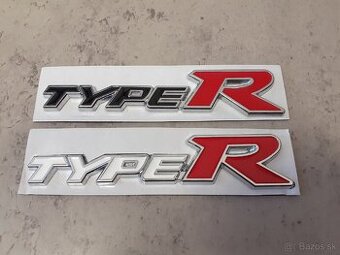 Honda type R logo / emblém - 2