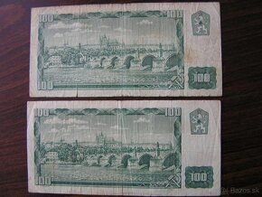 ČESKOSLOVENSKÉ BANKOVKY: 100-Kčs-1961/1993 Český kolok - 2