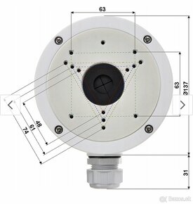 Montážna krabica HIKVISION DS-1280ZJ-S držiak - 2