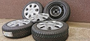 Plechové disky 4x100 a zimné Bridgestone Blizzak 185/60 R15 - 2