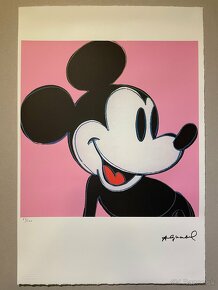 Andy Warhol "Mickey" Limitovaná edícia_Číslované_Certifikát - 2