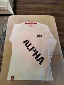 Pánske tričko ALPHA INDUSTRIES s dlhým rukávom - 2