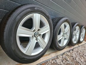 Alu Volkswagen 5x112+Letné Pneu Hankook 205/55 R16 - 2