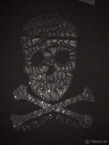 Philipp plein pánske tričko čierne - 2