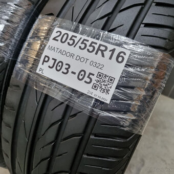 Letné pneumatiky 205/55 R16 MATADOR DOT0322 - 2