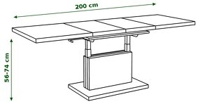 Rozkladací stôl s nastaviteľnou výškou - 2