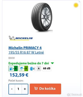 195/55 R16 NOVÉ Letné pneumatiky - 2