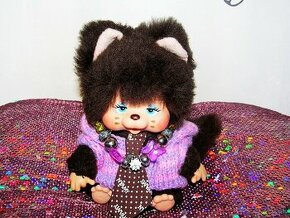 RETRO Mončičák, monchhichi NYAMY mončiči  kotě PELZI - 2