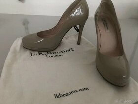 L.k. Bennett grey Pumps č.39 lacquered leather - 2