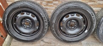 Predám letnu sadu 5x100 r14 et43/ 185/60 r14 Nexen /Hankook - 2