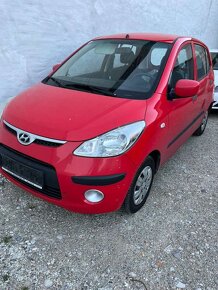 Hyundai i10 1.1 rok 2009 červená farba pastelová 5dverové - 2