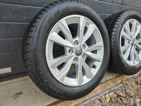 Zánovná Zimná Sada AUDI 5x112+GoodYear 205/55 R16 - 2