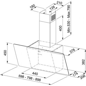 Franke Vertical Evo FPJ 915 V Komínový odsávač pár - 2