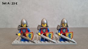 LEGO LIONS KNIGHT minifigúrky, vojsko, kone - 2