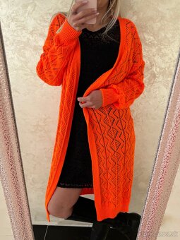 Damsky Cardigan neo orange - 2