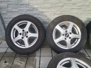 Alu disky 5x112 R15 Ronal + 195/65 R15 letné - 2