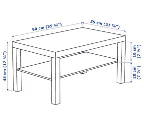 Darujem - konferencny stolik Lack - 2