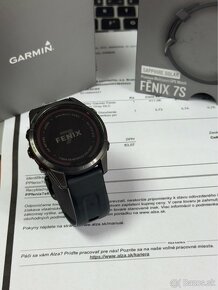 Garmin Fenix 7s Sapphire Solar - ZÁRUKA, bez odrenín - 2