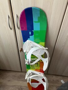 Rezervované-Detsky snowboard 120 cm - 2