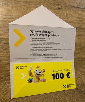 Cestovný poukaz na 100€ - 2