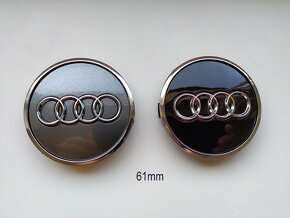 AUDI -stredové krytky hliník. disku 60, 61, 68, 77mm - 2