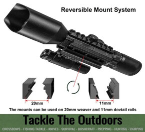 Puškohlad s laserovým zameriavačom M9 LS3-10x42E- 11mm-20mm - 2