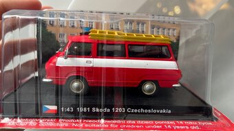 Škoda 1203 Hasiči Czechoslovakia 1981 1:43 časopis s modelom - 2