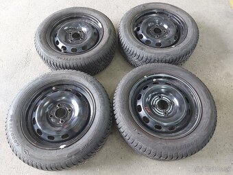 195/60R15 zimne pneu-4x108R15 disky FORD FIESTA +senzory - 2