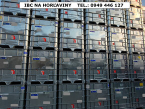 predám oplechované 1000L ibc kontajnery na horľaviny - 2