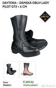 damske moto cizmy DAYTONA goretex, velkost 40 - 2