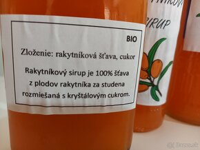 Rakytnikový sirup, štava 100% - 2