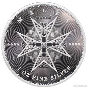 Strieborná investičná minca Maltese Cross 1OZ 2023 - 2