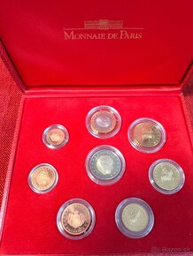 set 1c - 2€ Monaco proof 2001 - 2