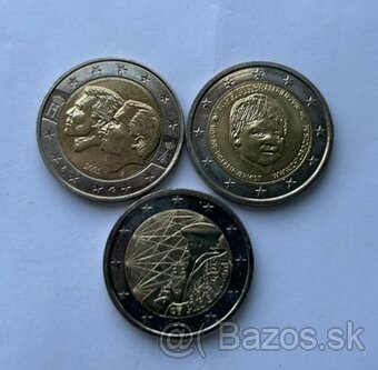 Euromince pamätné 2€ Unc Nemecko,Belgicko,Fínsko... - 2