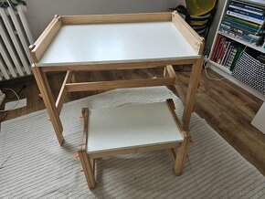 Detský stôl Ikea Flisat a lavica Flisat - 2