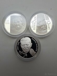 Mince strieborne 10 a 20 eurove mince PROOF - 2