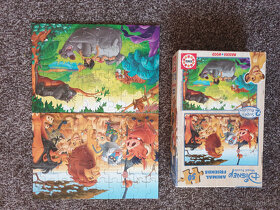 2x drevene puzzle Educa Disney - 2