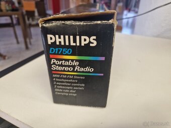 Philips ZNAČKOVÉ prenosné STEREO / mono rádio  FM ajPošta - 2