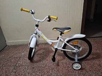 Predám detský bicykel 16kola Dema biela - 2