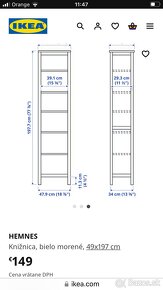 Knižnica ikea HEMNES - 2